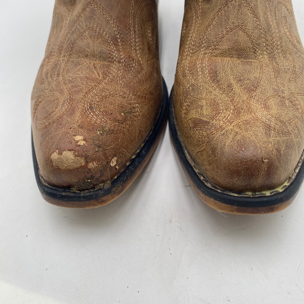 Roper 09-021-1566-2024 Western Cowboy Boots Women 9 Brown Embroidered Point Toe - Picture 3 of 13